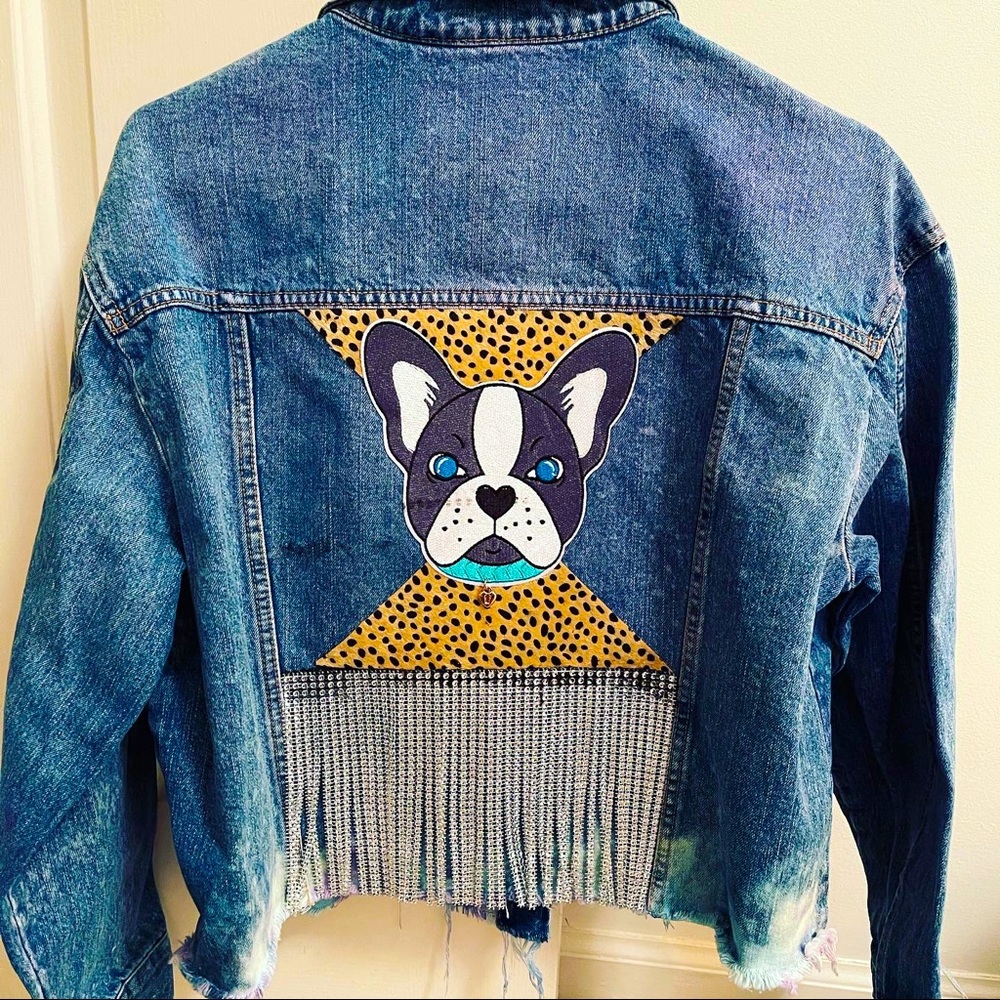 Custom Denim Jacket w/rhinestones